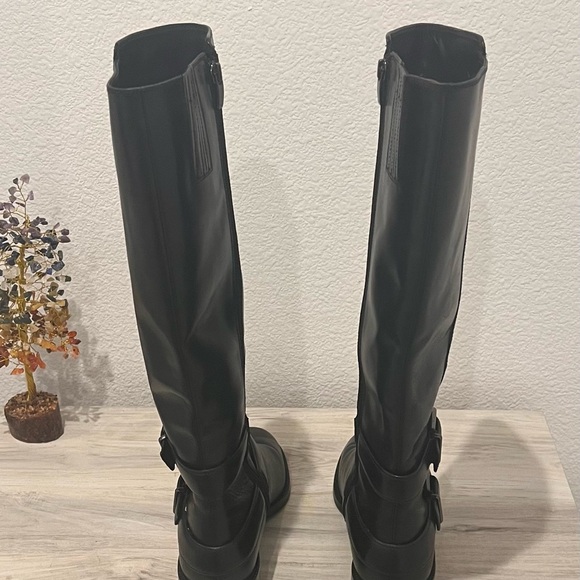 Via Spiga Black Leather Knee-High Buckle Boots – EU 38.5 / US 8.5 - Picture 5 of 7